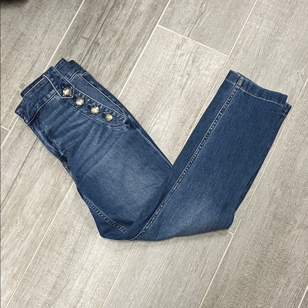 White House Black Market High Rise Blue Jeans